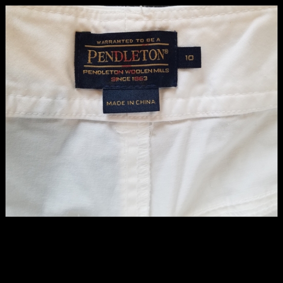 Pendleton White High Rise Pants Sz 10 - Picture 2 of 7